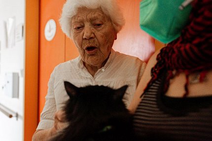 První felinoterapie v Sue Ryder