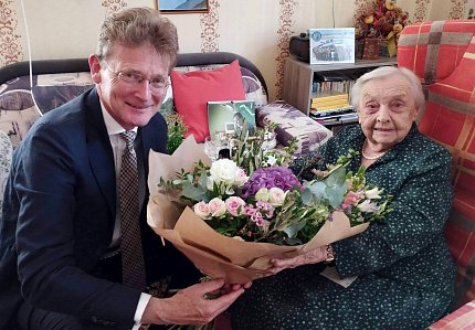 Paní Vlasta Šišková oslavila 101. narozeniny