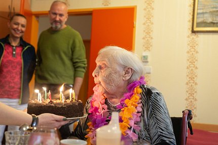 Paní Vlasta Šišková oslavila 101. narozeniny